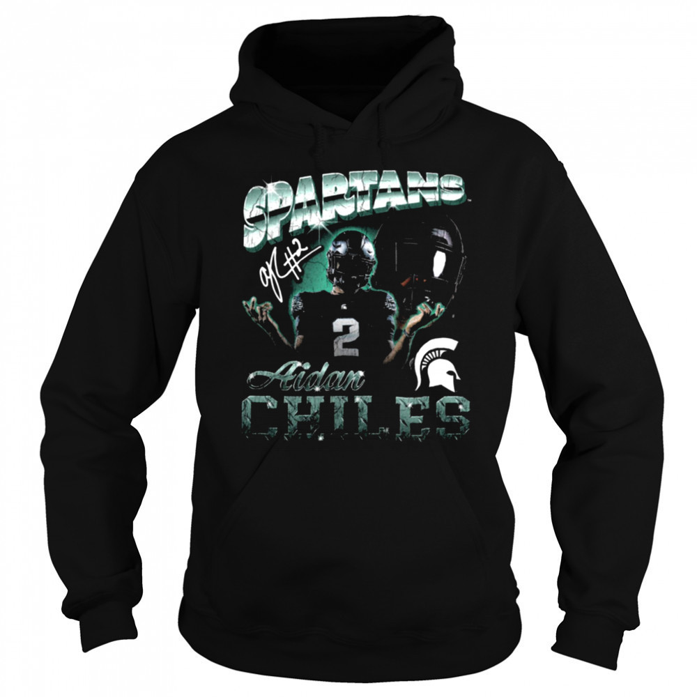 Spartans Aidan Chiles #2 Football Player Graphic T Shirt Sweatshirt