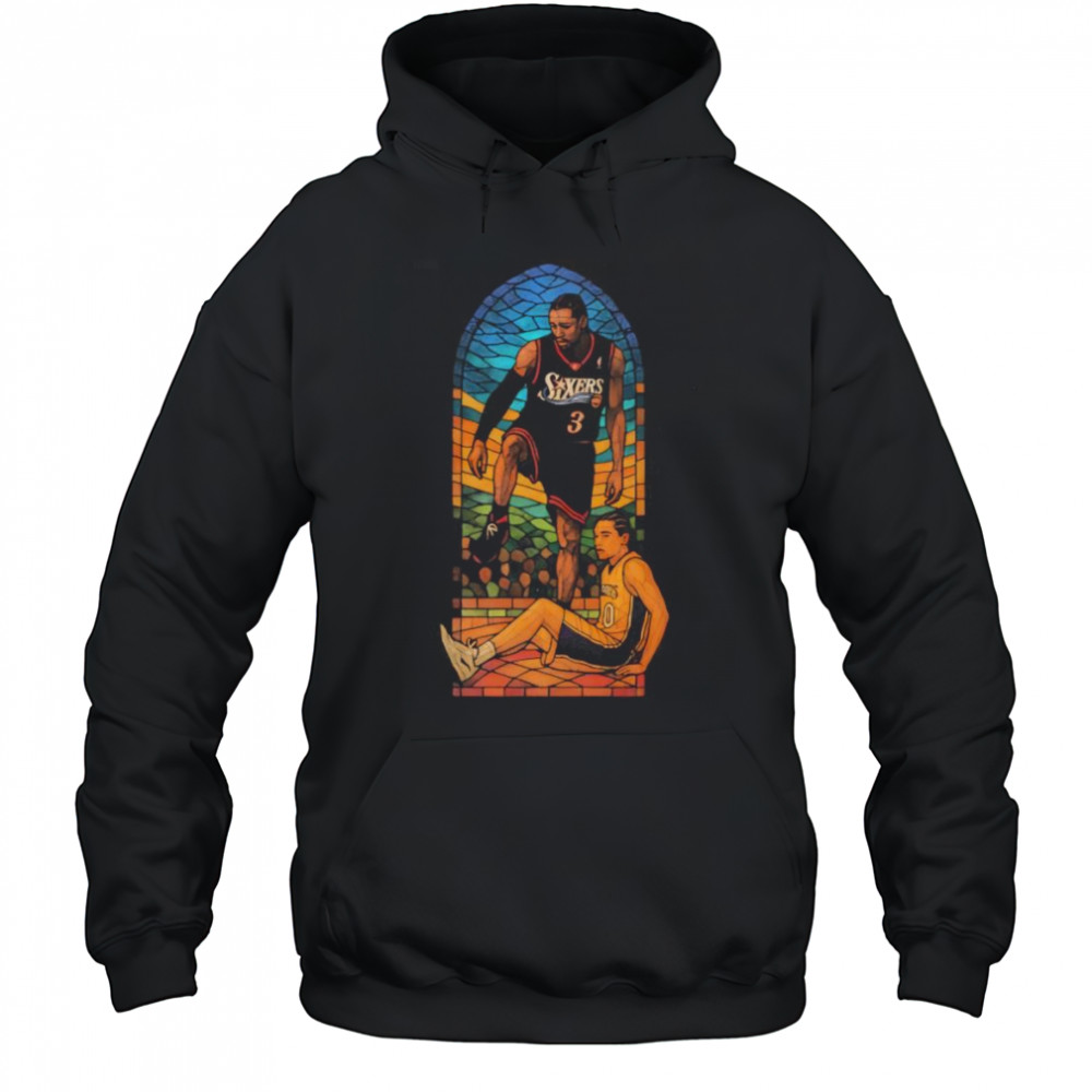 Stained glass Allen Iverson shirt Hoodie