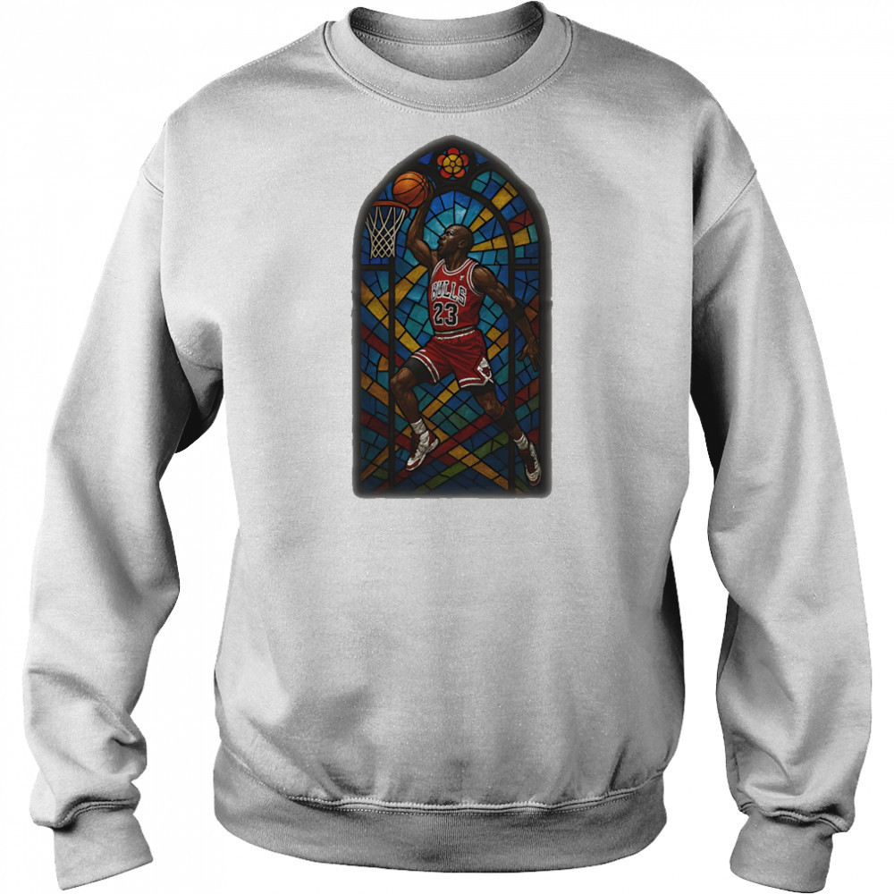 Stained glass Michael Jordan shirt Hoodie