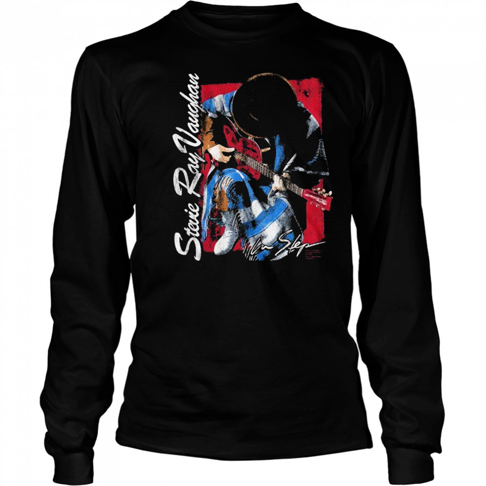 Stevie Ray Vaughan Kneeling T-shirt Long Sleeved