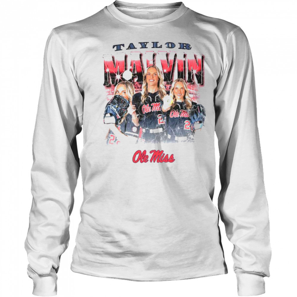 Taylor Malvin Ole Miss Softball T Shirt Long Sleeved