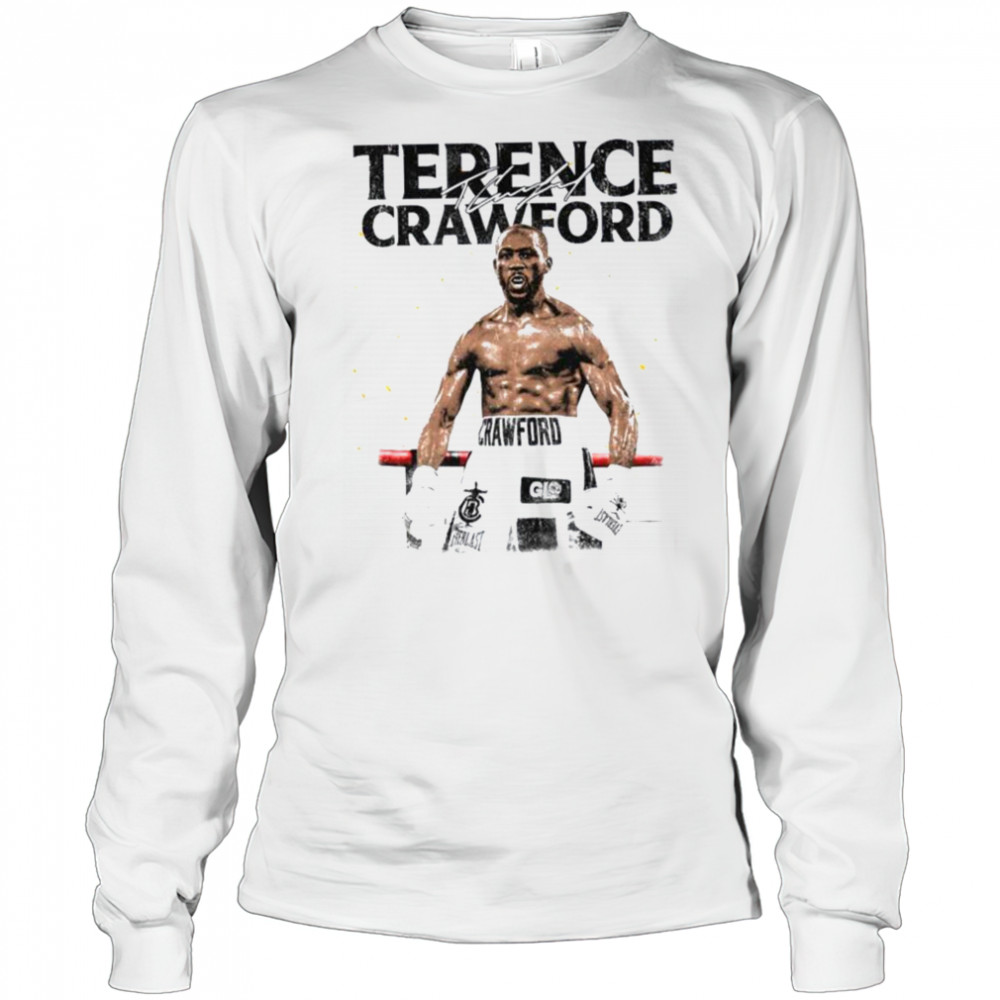 Terence Crawford Champion 41 0 Boxing T Shirt Long Sleeved