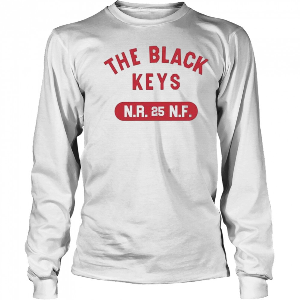 The Black Keys Red N.R. 25 N..F. t-shirt Long Sleeved