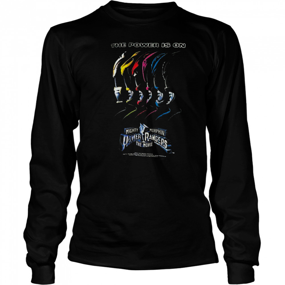 The Movie The Power Is On Black T Shirt Long Sleeved