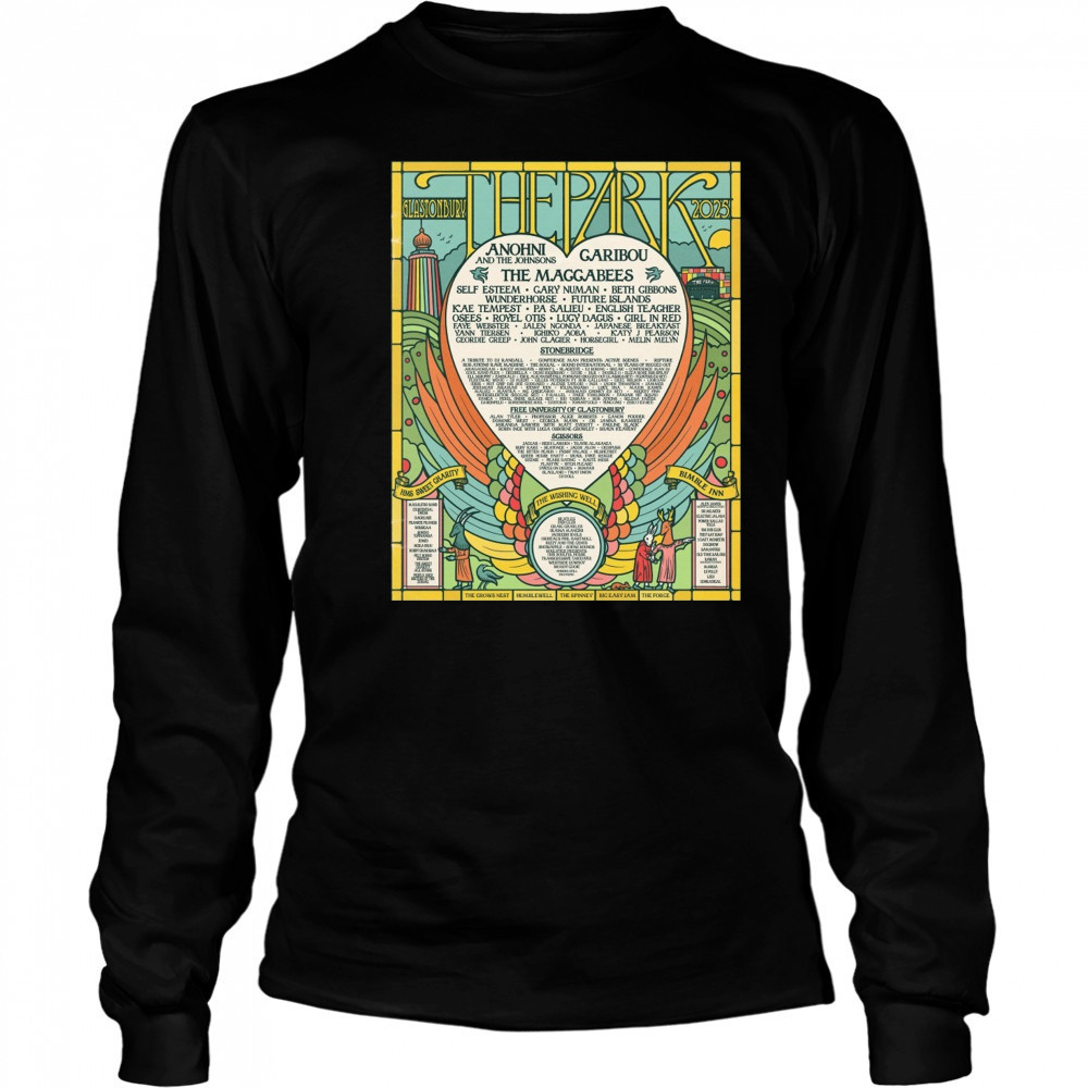 The Park Glastonbury Festival 2025 Hms Sweet Charity The Wishing Well Bimble Inn Poster t-shirt Long Sleeved