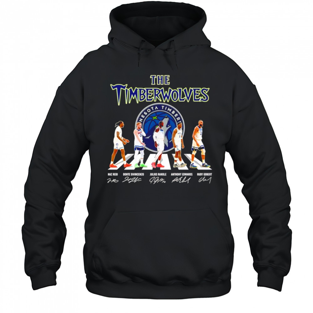 The Timberwolves Abbey Road Naz Reid Donte Divincenzo Julius Randle signature shirt Hoodie