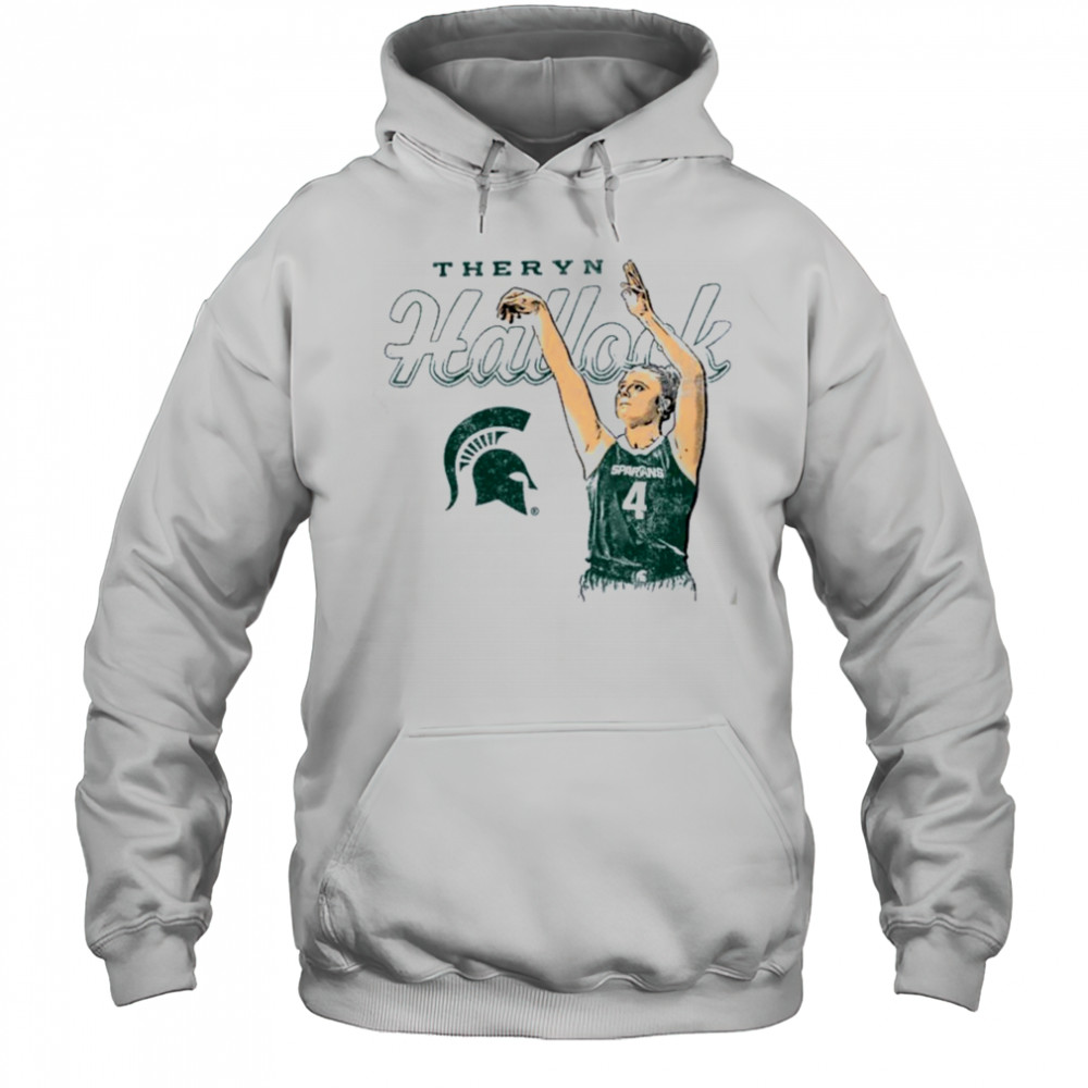 Theryn Hallock Michigan State Spartans Basketball T Shirt Hoodie