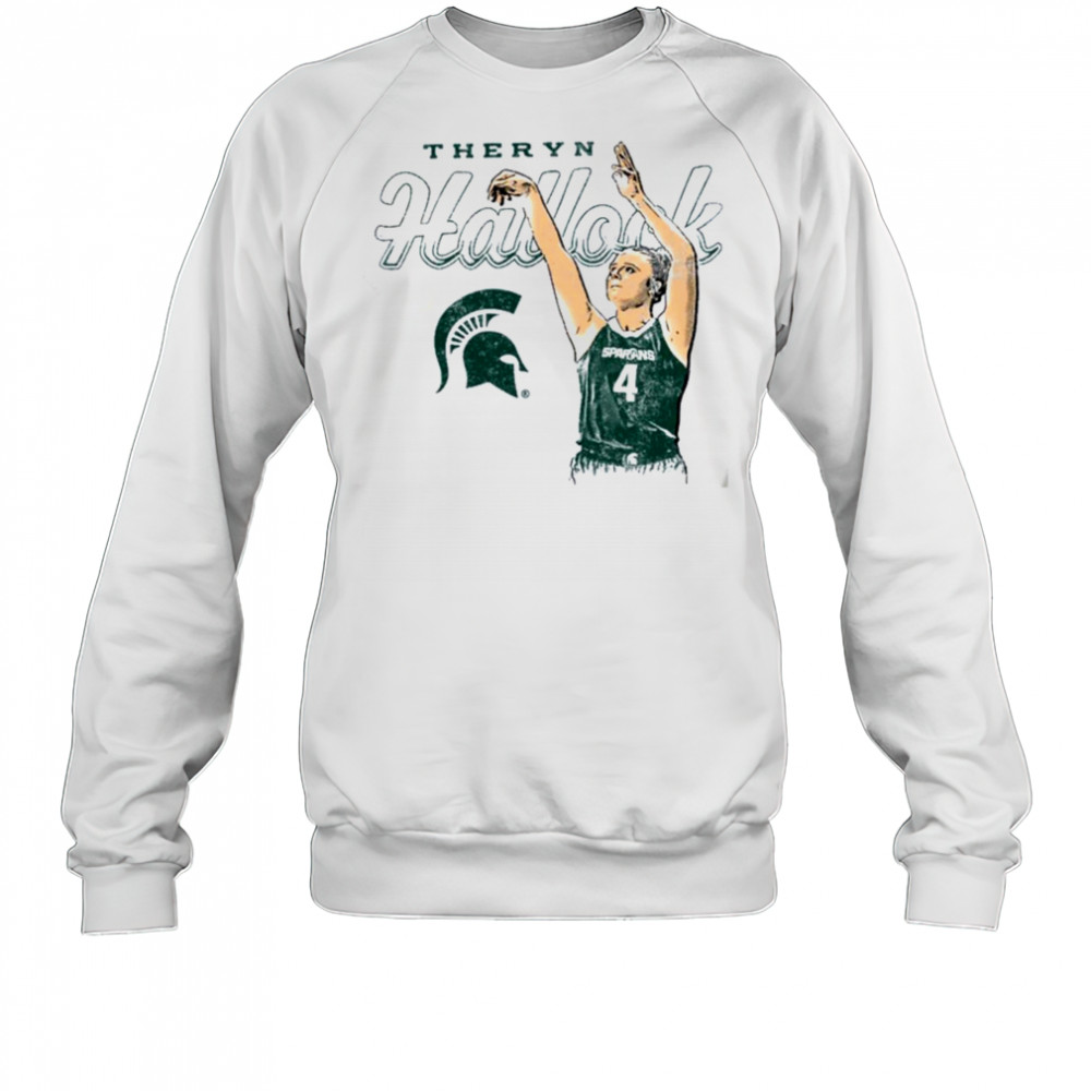 Theryn Hallock Michigan State Spartans Basketball T Shirt Sweatshirt