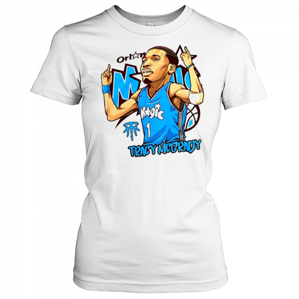 Tracy McGrady 1 Orlando Magic Basketball NBA cartoon shirt Women's T-shirt