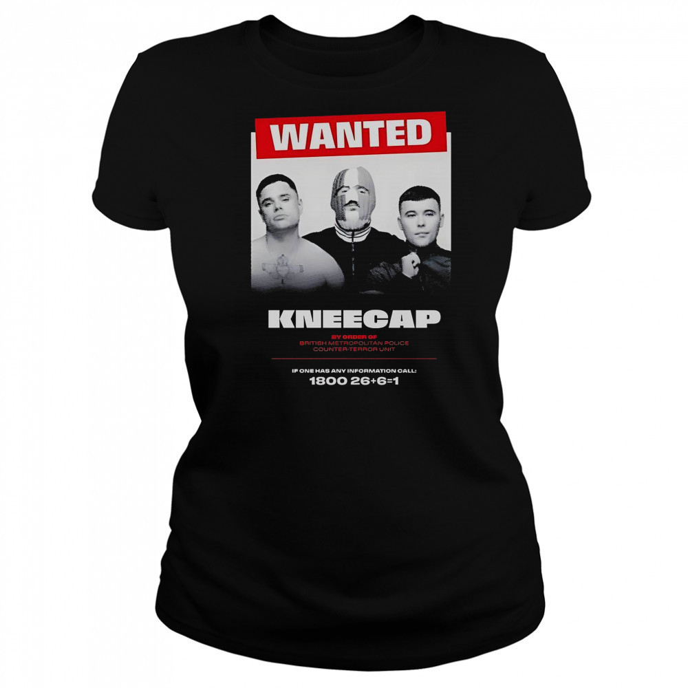 Wanted Kneecap By Order Of British Metropolitan Police Counter-Terror T-Shirt Women's T-shirt