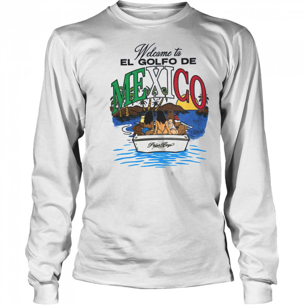 Welcome to El Golfo De Mexico Paisa Boys T Shirt Long Sleeved