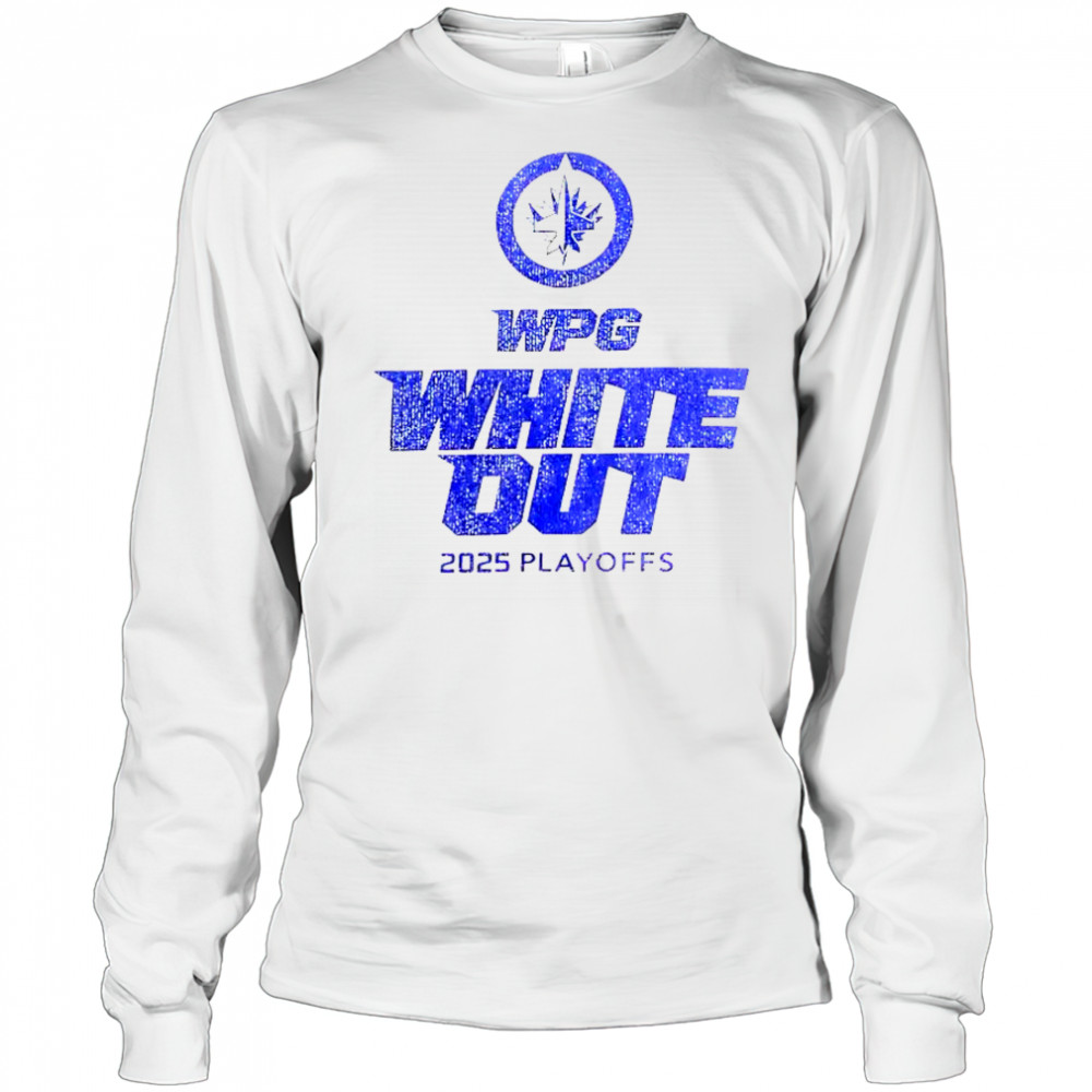 Winnipeg Jets 2025 Playoffs WPG White Out T-Shirt Long Sleeved