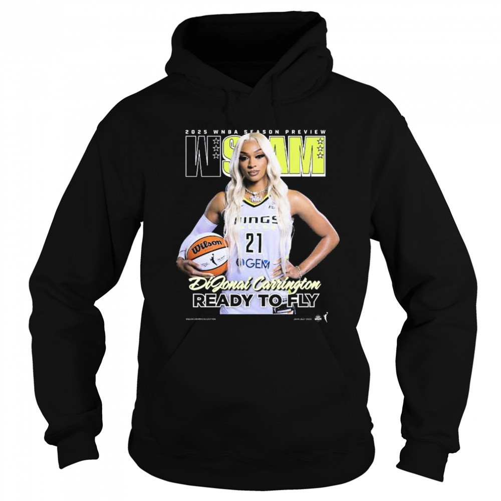 WSLAM Dallas Wings DiJonai Carrington 2025 WNBA Season Preview Ready To Fly t-shirt Sweatshirt
