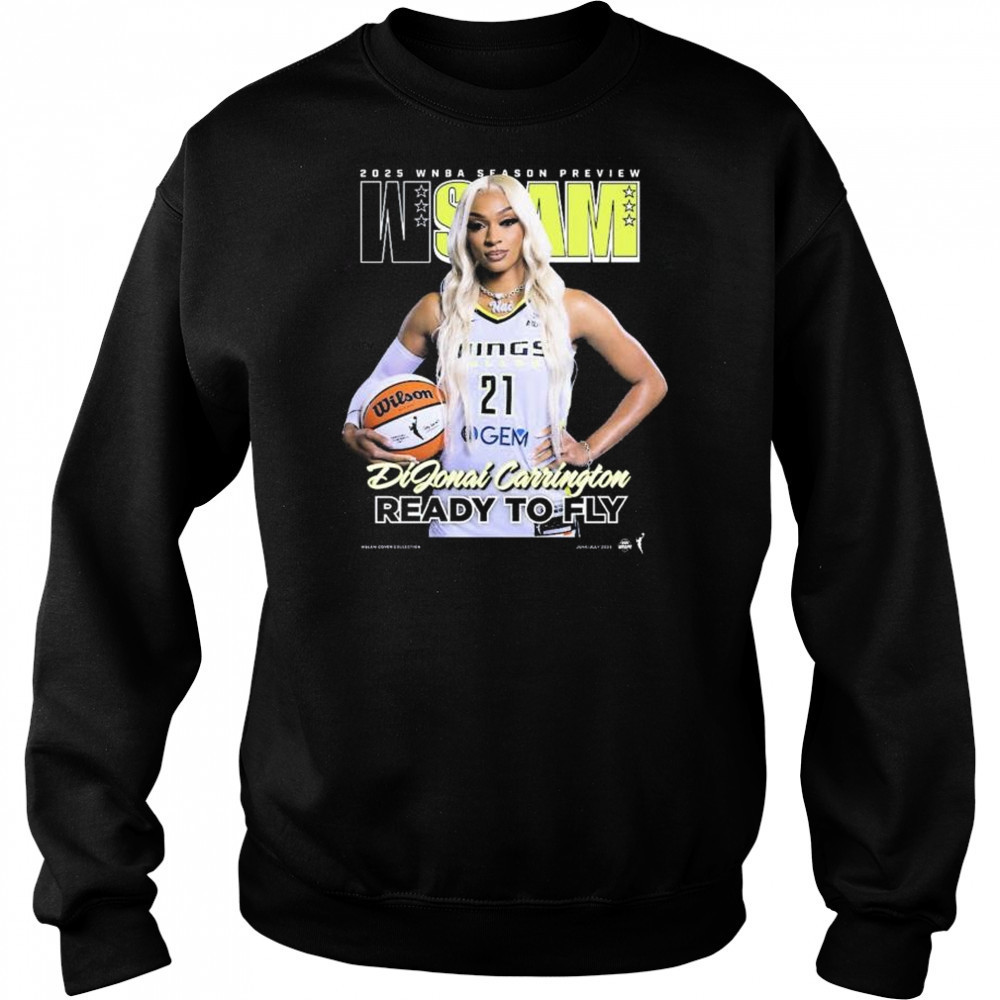 WSLAM Dallas Wings DiJonai Carrington 2025 WNBA Season Preview Ready To Fly t-shirt Hoodie