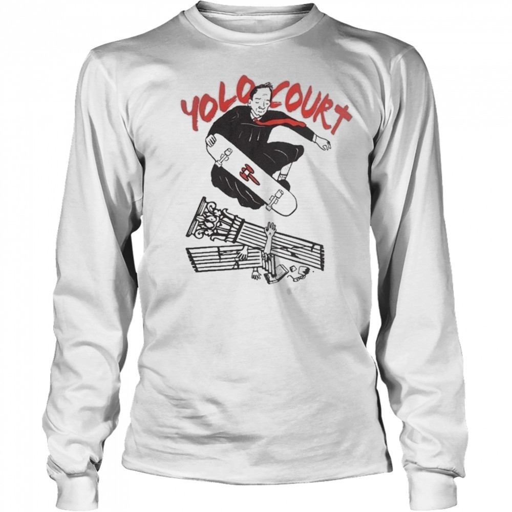 Yolo Court Skateboard T-shirt Long Sleeved