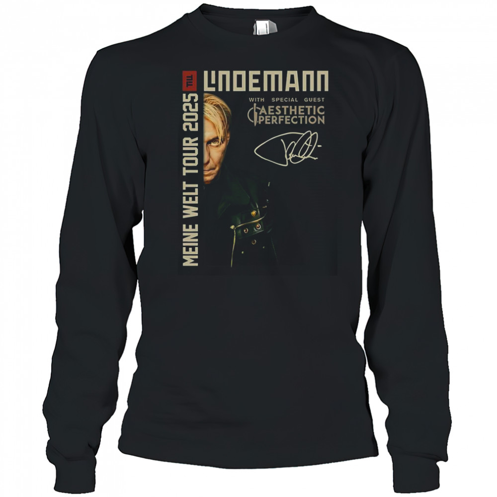 2-Sided Till Lindemann Meine Welt Tour 2025 Rundhals T-Shirt Long Sleeved