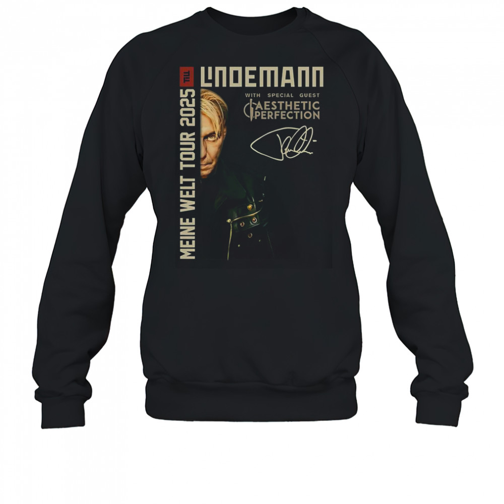 2-Sided Till Lindemann Meine Welt Tour 2025 Rundhals T-Shirt Sweatshirt