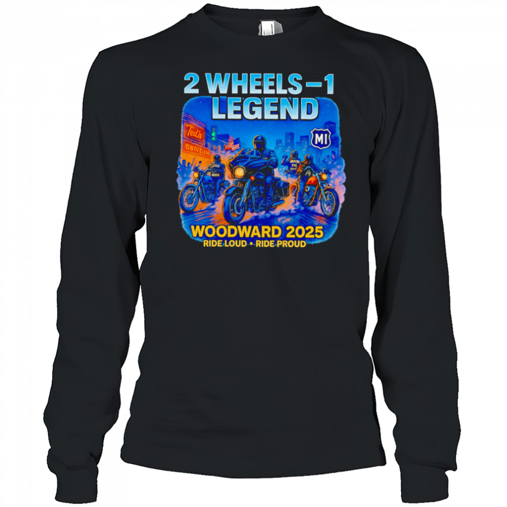 2025 Woodward Biker Legend 2 Wheels shirt Long Sleeved