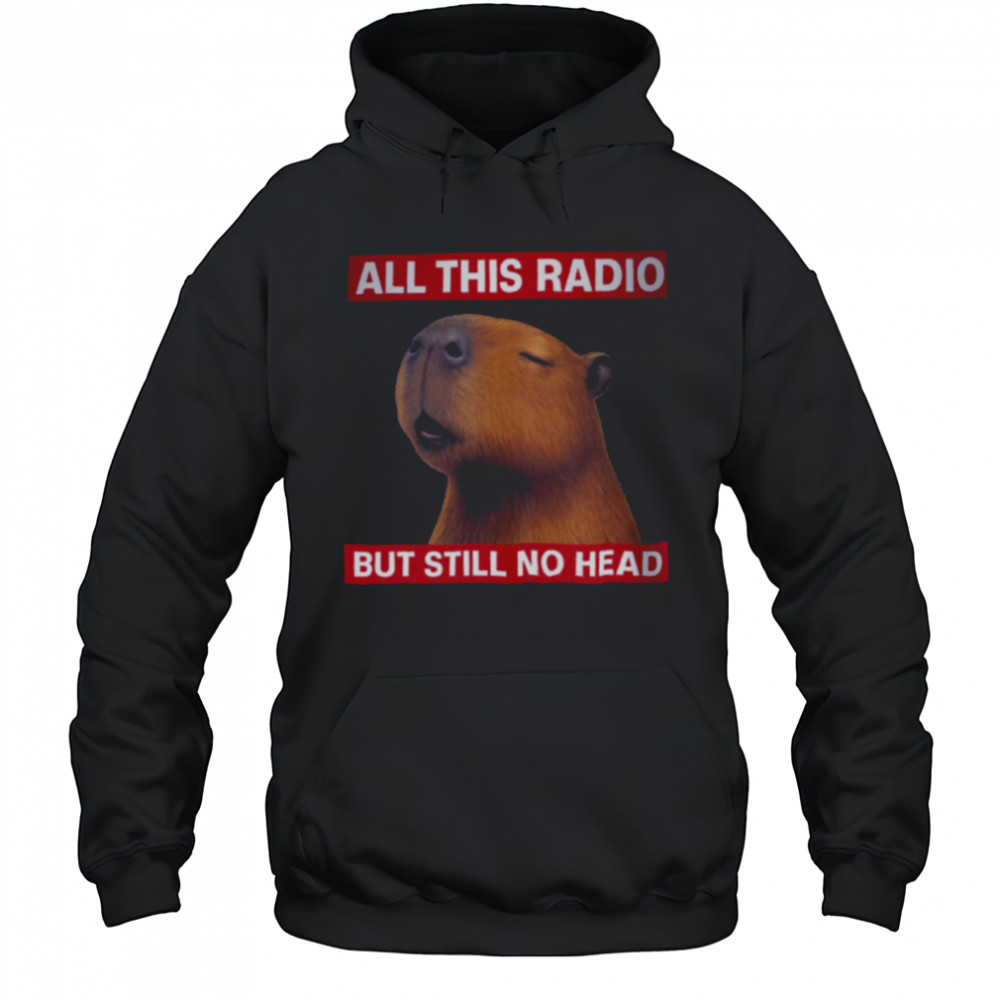 All This Radio But Still No Head Capybara Parody T Shirt Hoodie