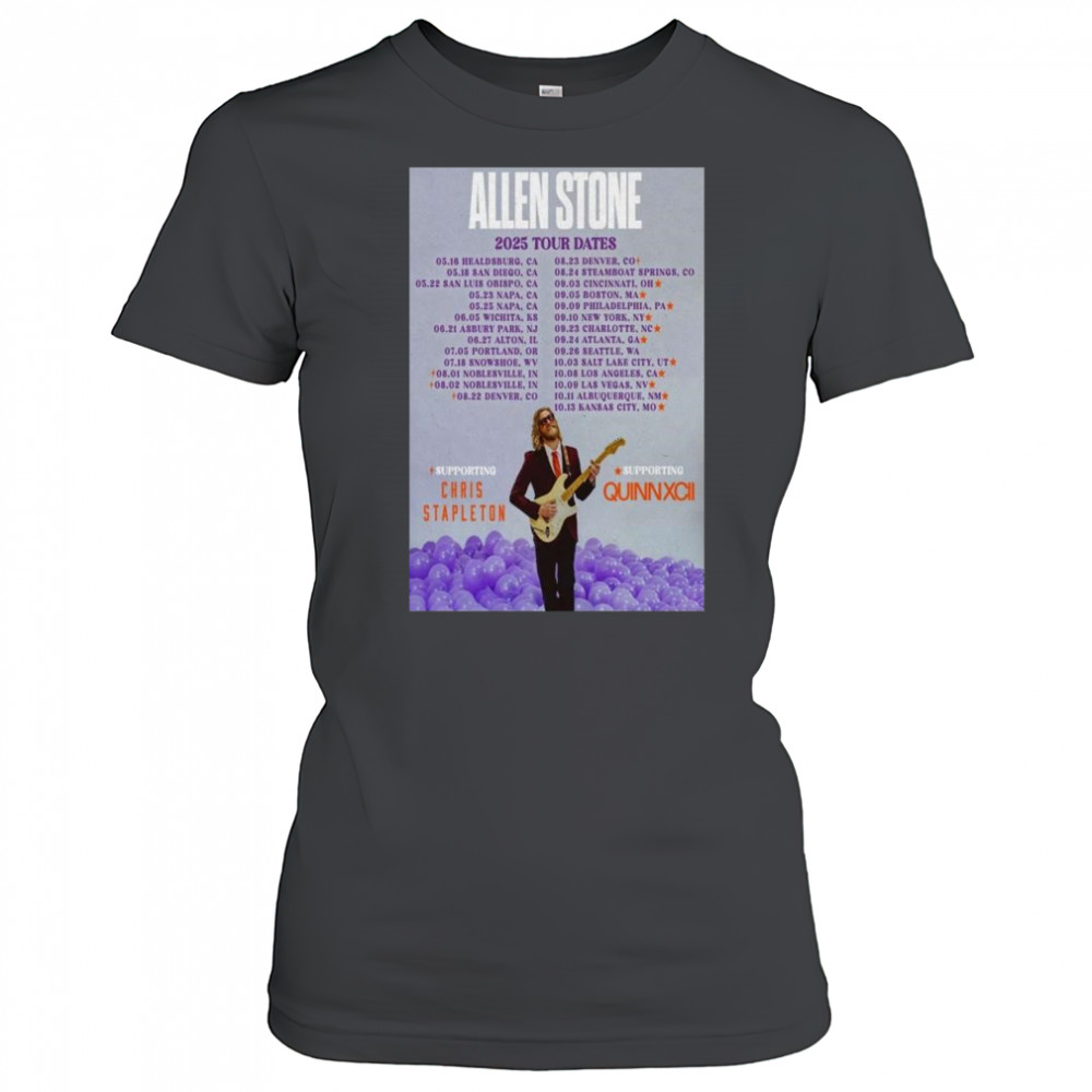 Allen Stone 2025 Tour Dates with Chris Stapleton, Quinn Xcii t-shirt Women's T-shirt