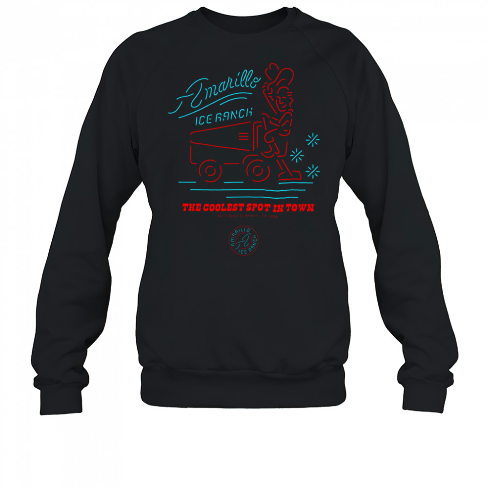 Amarillo Texas Tee Ice Ranch Vintage Style T Shirt Sweatshirt