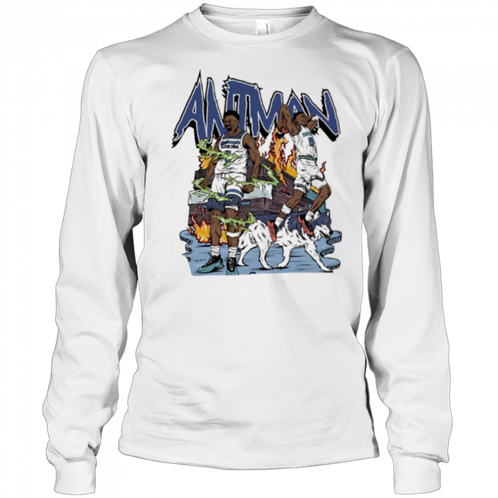 Anthony Edwards Graphic Tee Minnesota Timberwolves vintage shirt Long Sleeved