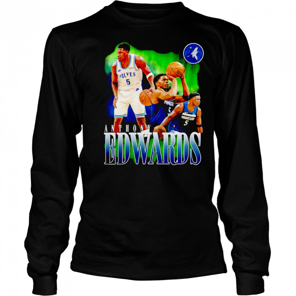 Anthony Edwards Minnesota Timberwolves Notorious 3 0 Player shirt Long Sleeved