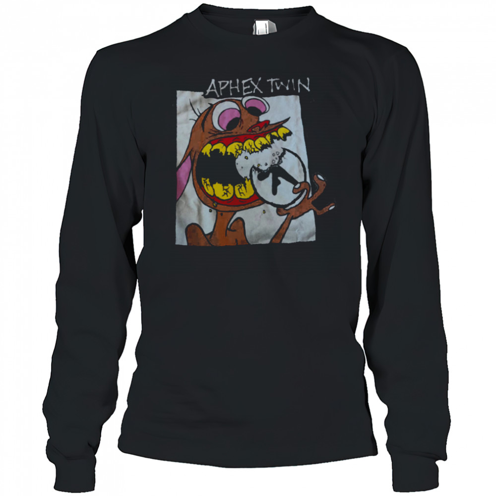 Aphex Twin Ren and Stimpy Mashup T Shirt Long Sleeved