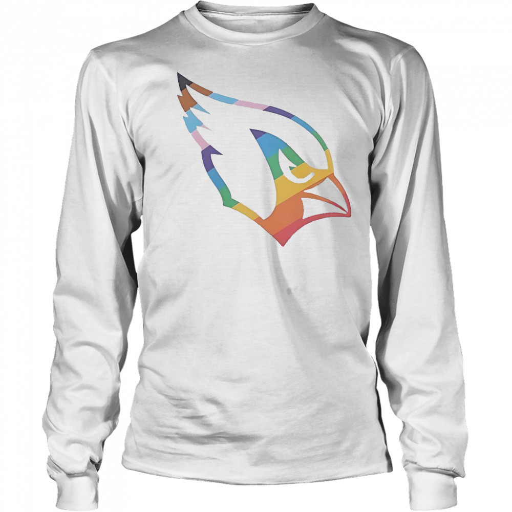 Arizona Cardinals Pride Logo T-Shirt Long Sleeved
