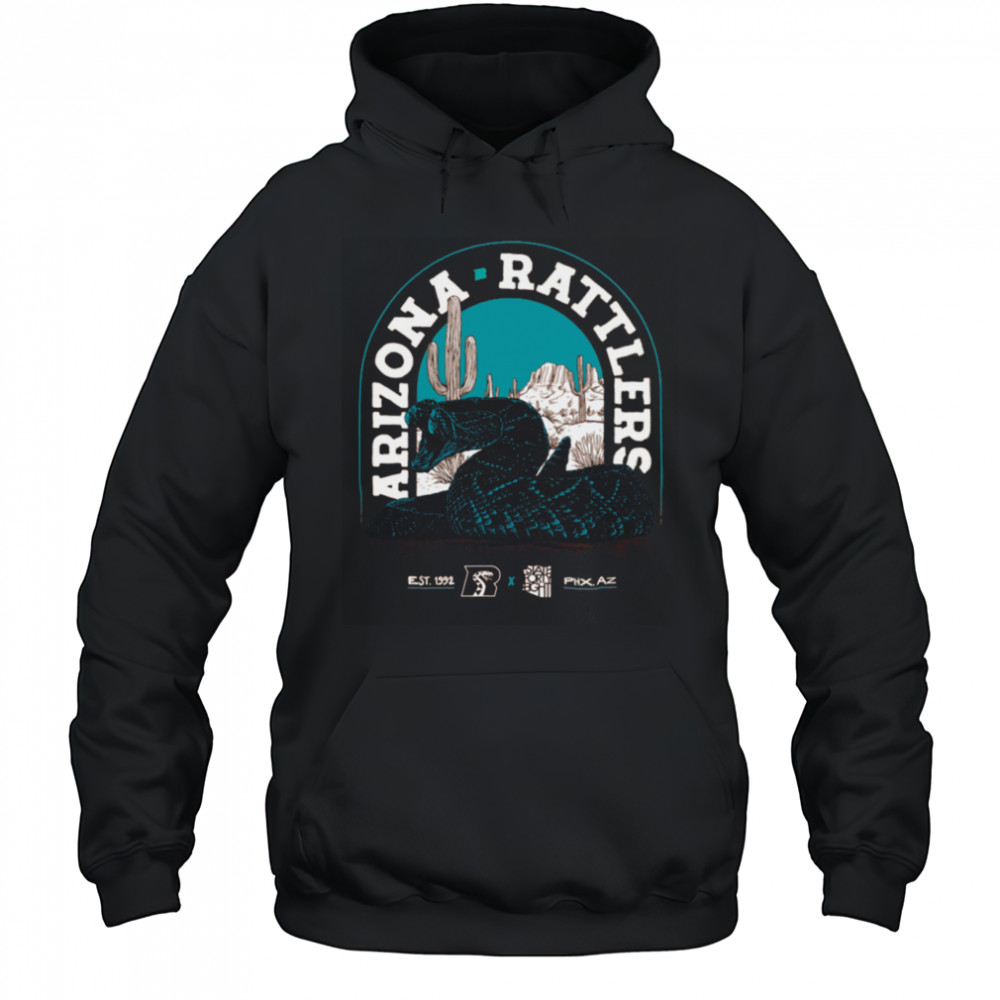 Arizona Rattlers EST 1992 T Shirt Hoodie
