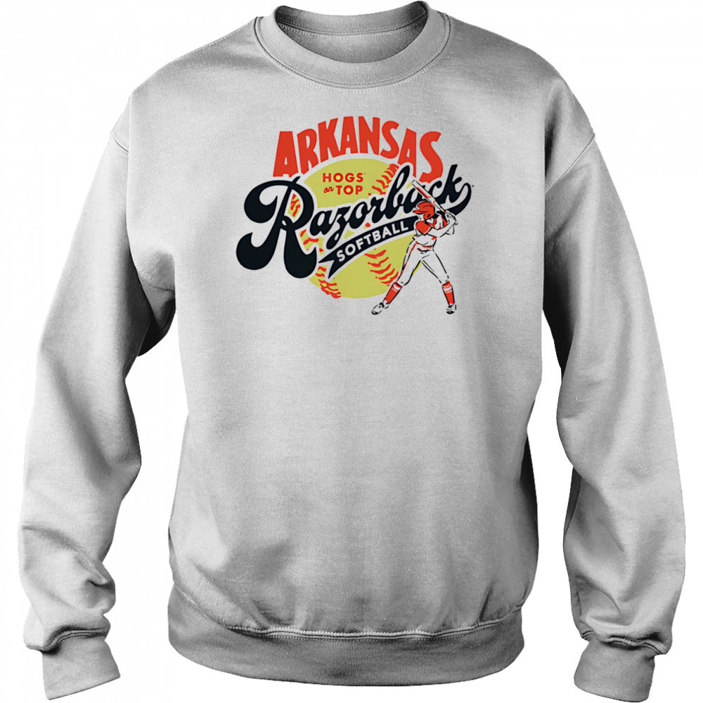 Arkansas Razorbacks Softball Hogs on top shirt Hoodie