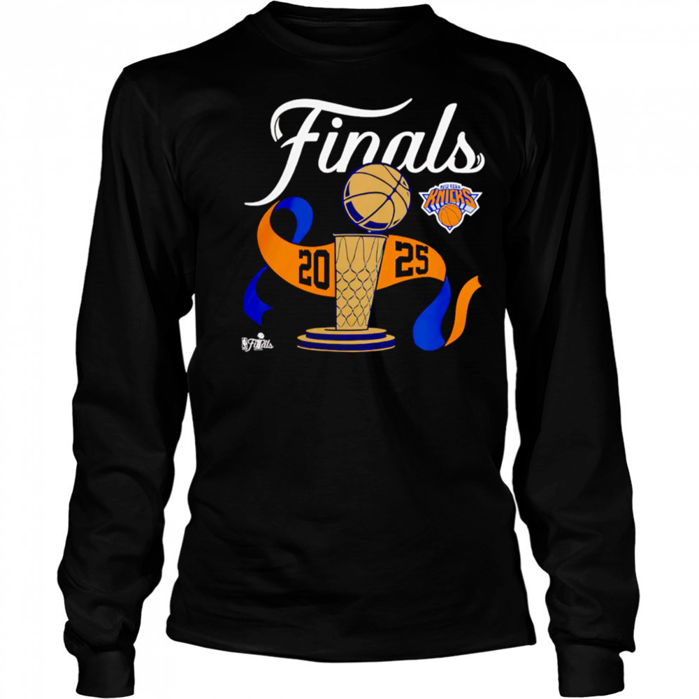 Basketball Finals Trophy New York Knicks 2025 shirt Long Sleeved