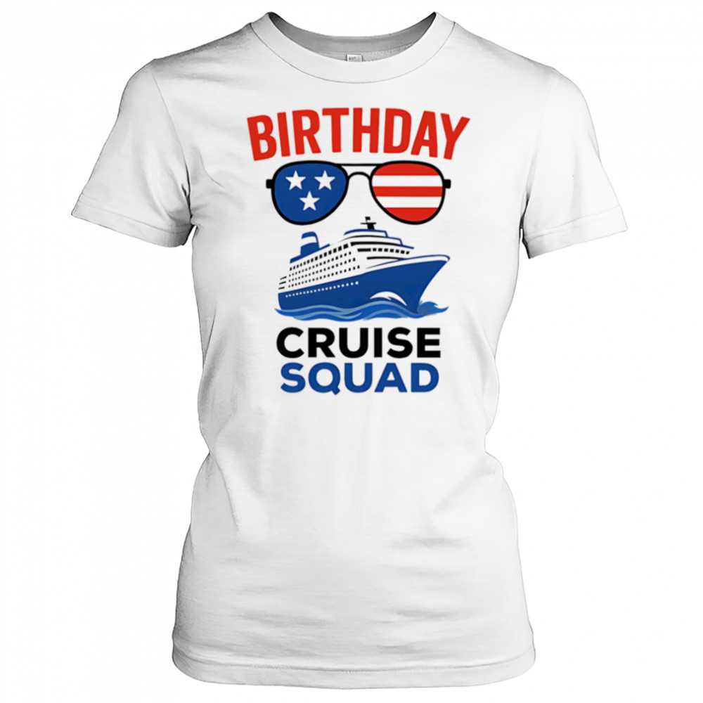 Birthday Cruise Squad USA America shirt Women's T-shirt