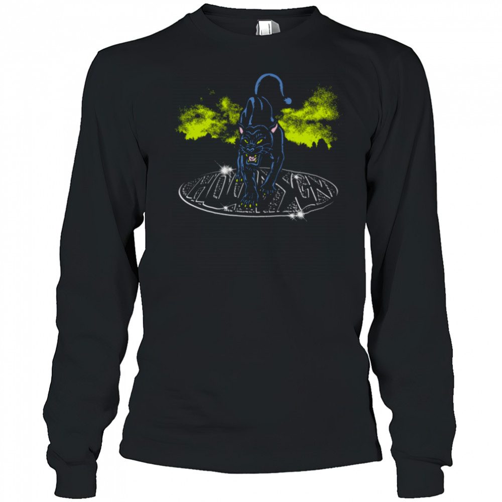 Black Panther King of the Night T Shirt Long Sleeved