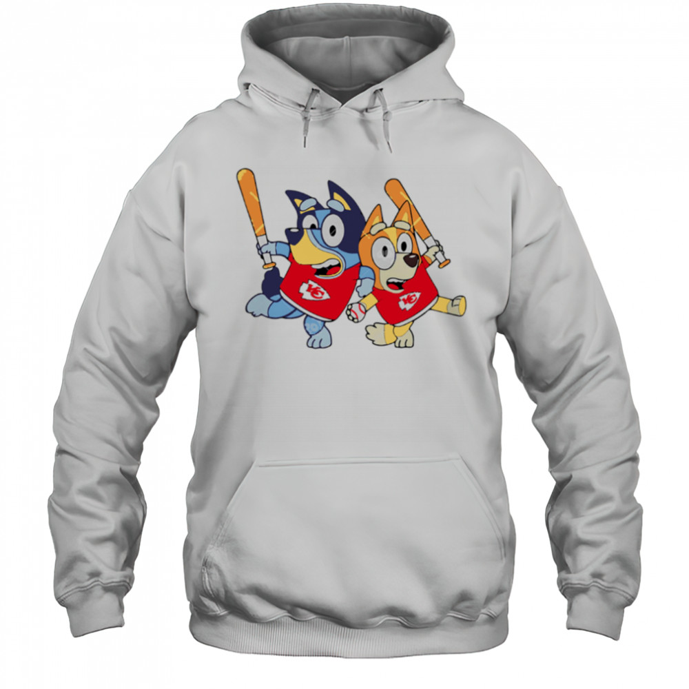 Bluey Kansas City Chiefs Bluey Family Baseball shirt Hoodie