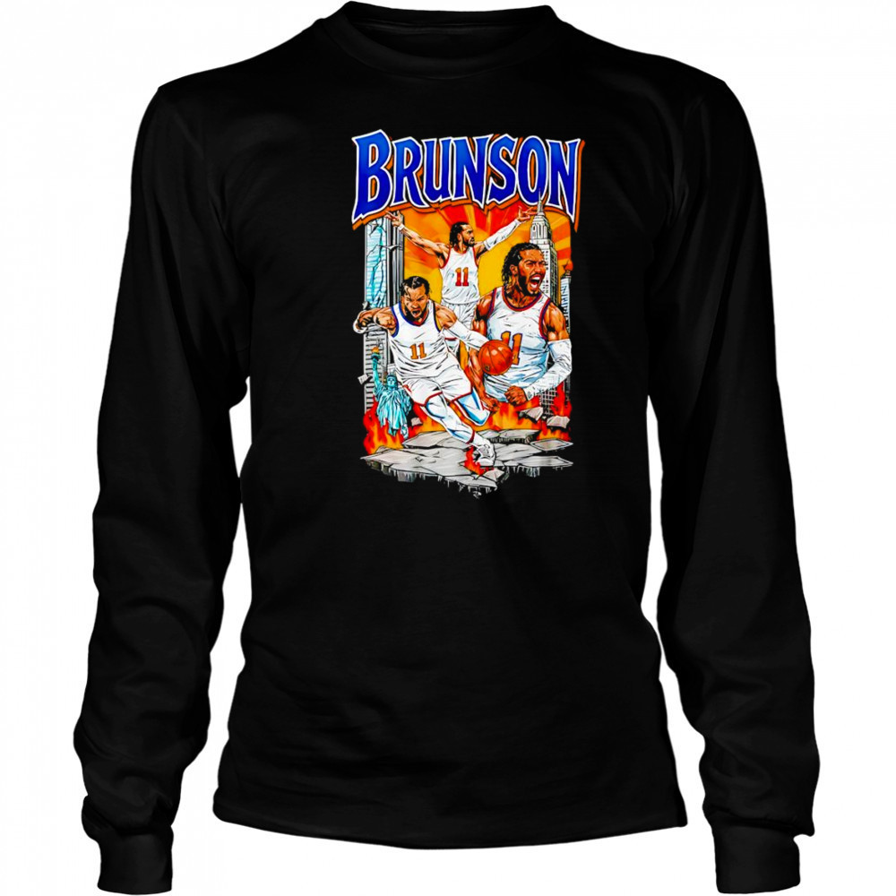Brunson New York Knicks Captain basketball graphic shirt Long Sleeved
