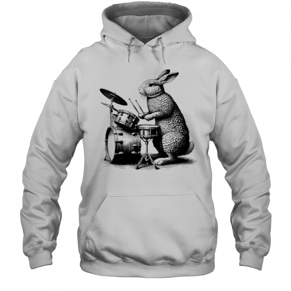 Bunny Rabbit Drummer vintage shirt Hoodie