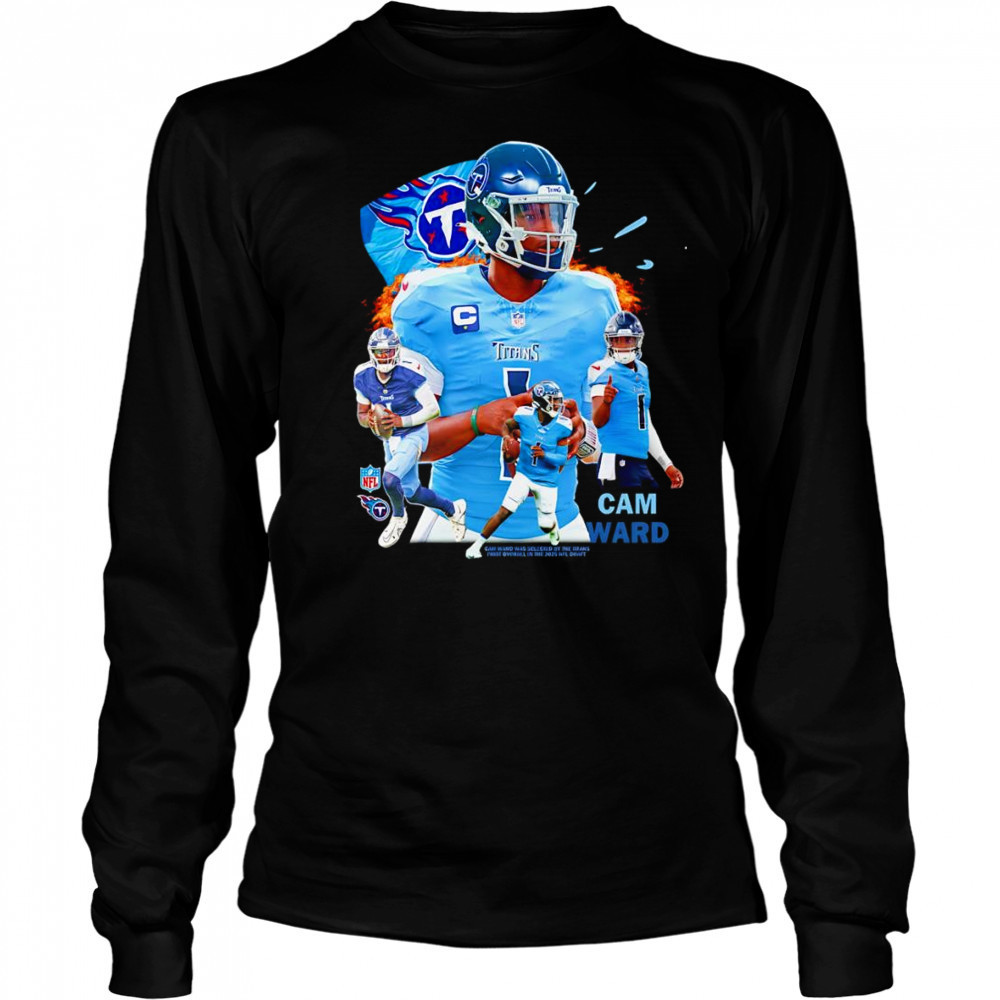 Cam Ward Rookie Tennessee Titans graphic shirt Long Sleeved