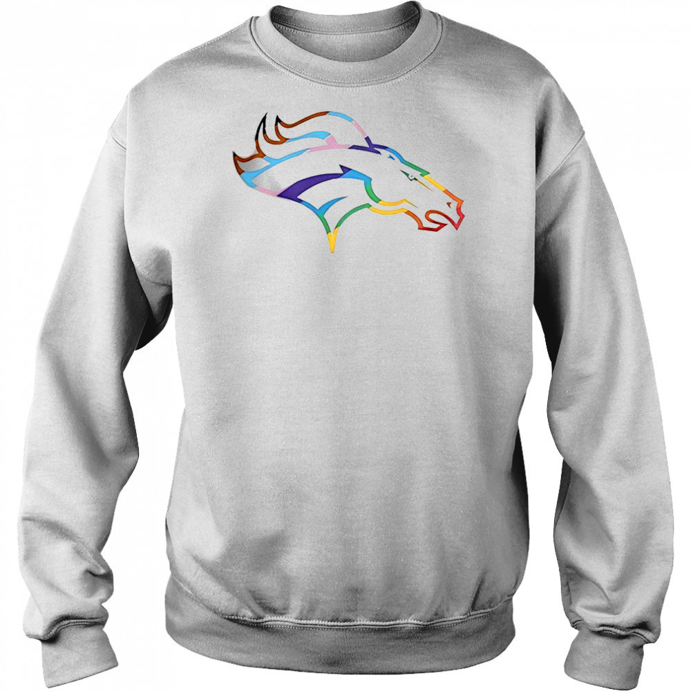 Denver Broncos Logo Pride T-Shirt Hoodie