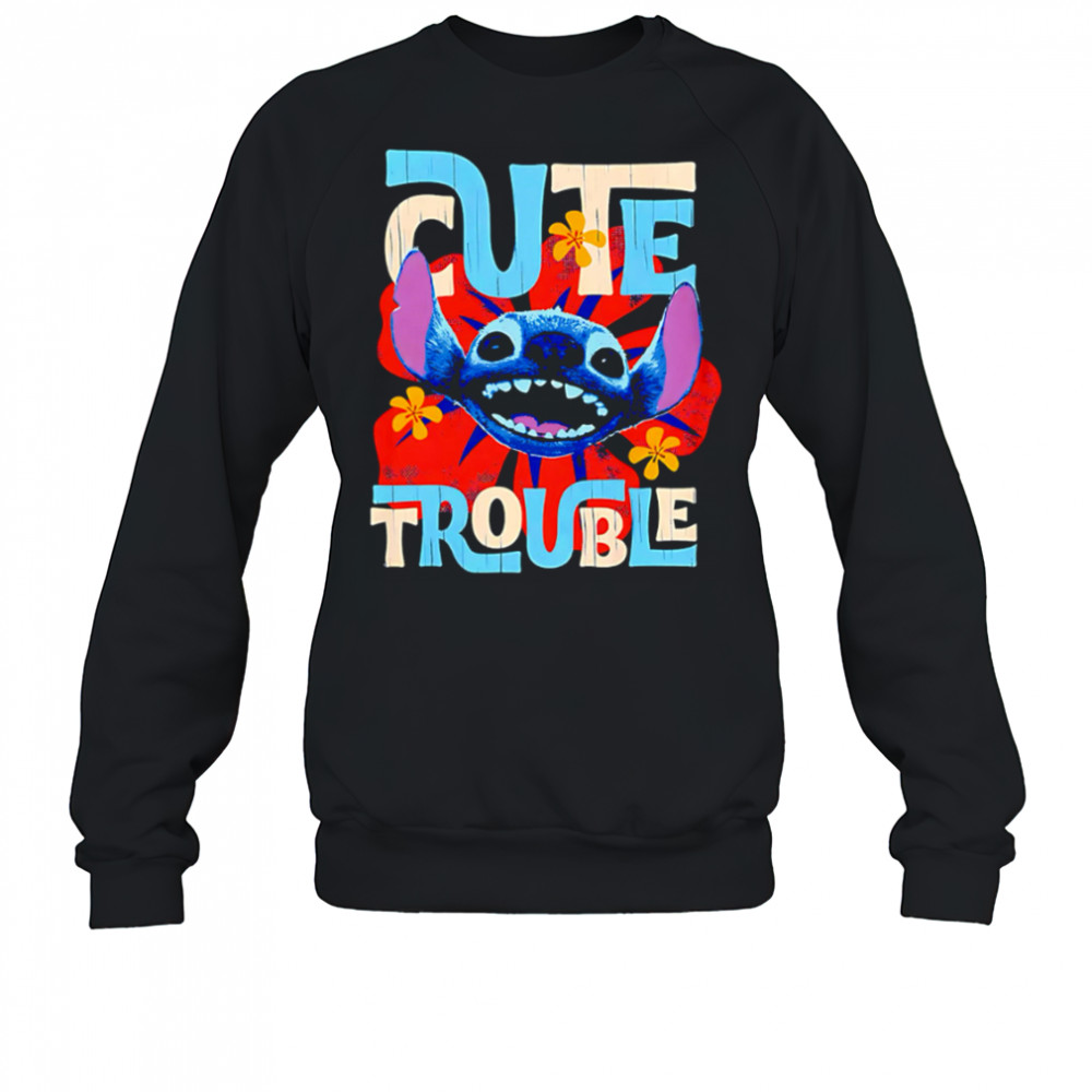 Disney Lilo Stitch Movie Live Action Stitch Cute Trouble shirt Sweatshirt