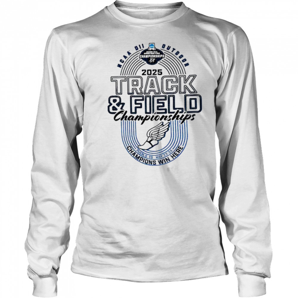 Division II Outdoor Track and Field Championships champions win here shirt Long Sleeved