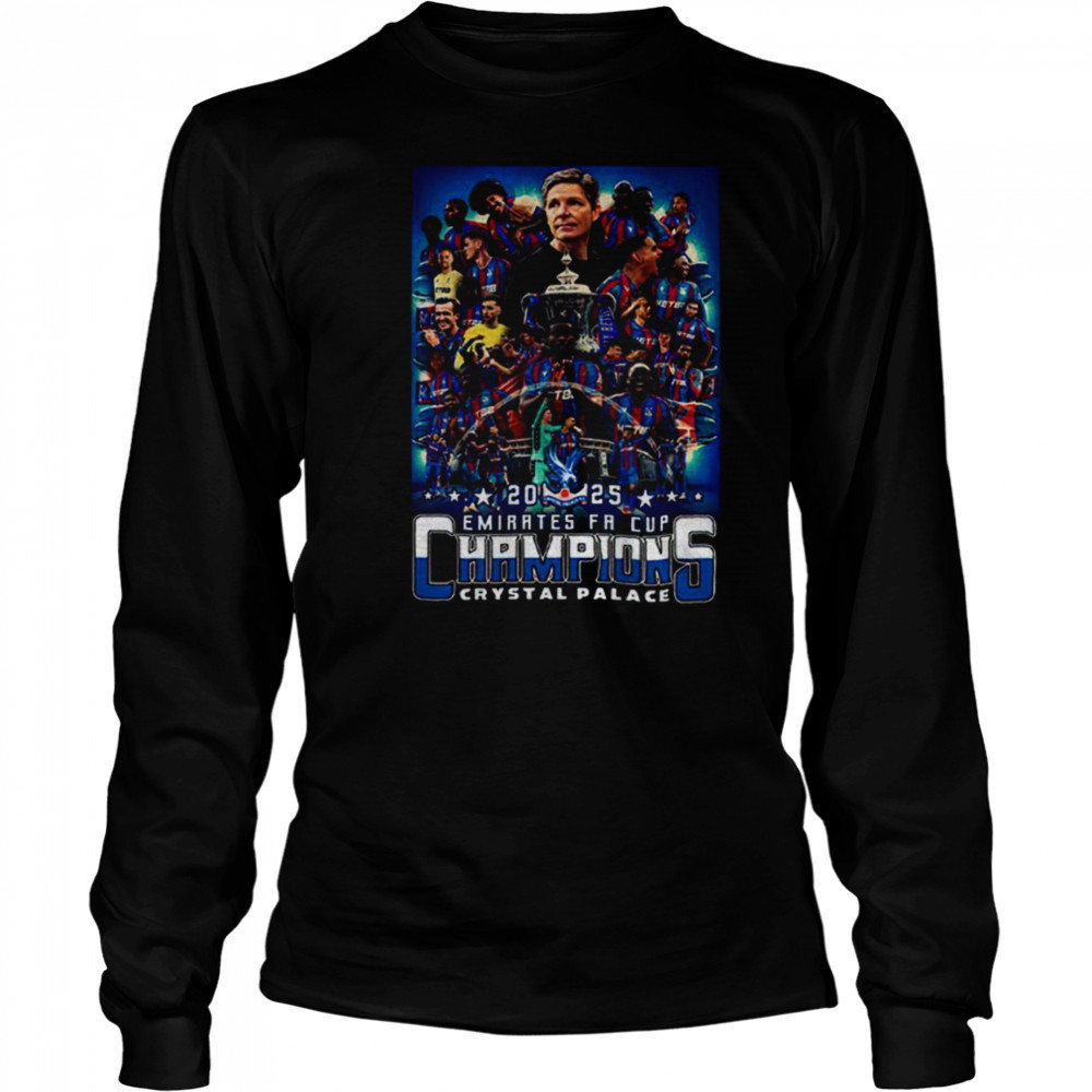 FA Cup Winners Crystal Palace Football Club players 2025 shirt Long Sleeved