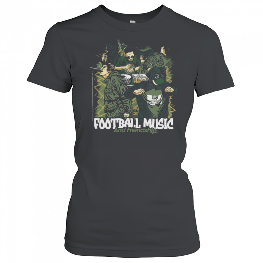 Football Music and Friendship Graphic T Shirt Women's T-shirt
