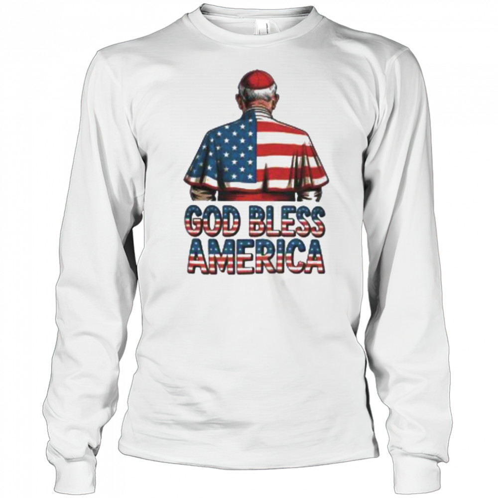 God Bless America Pope Leo XIV Robert Prevost Shirt Long Sleeved