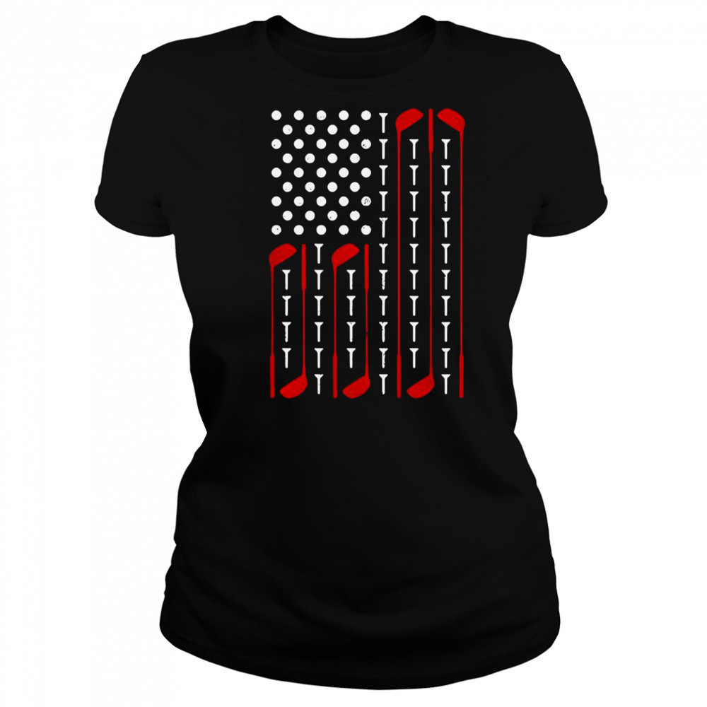 Golf American Flag T-Shirt Women's T-shirt