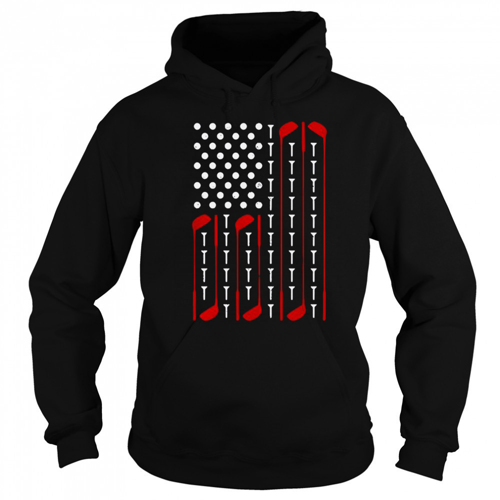 Golf American Flag T-Shirt Sweatshirt