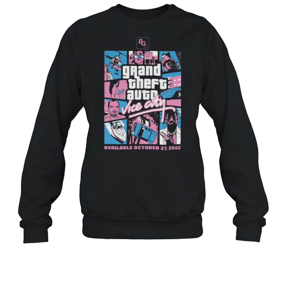Grand Theft Auto Vice City Vintage Graphic T Shirt Sweatshirt