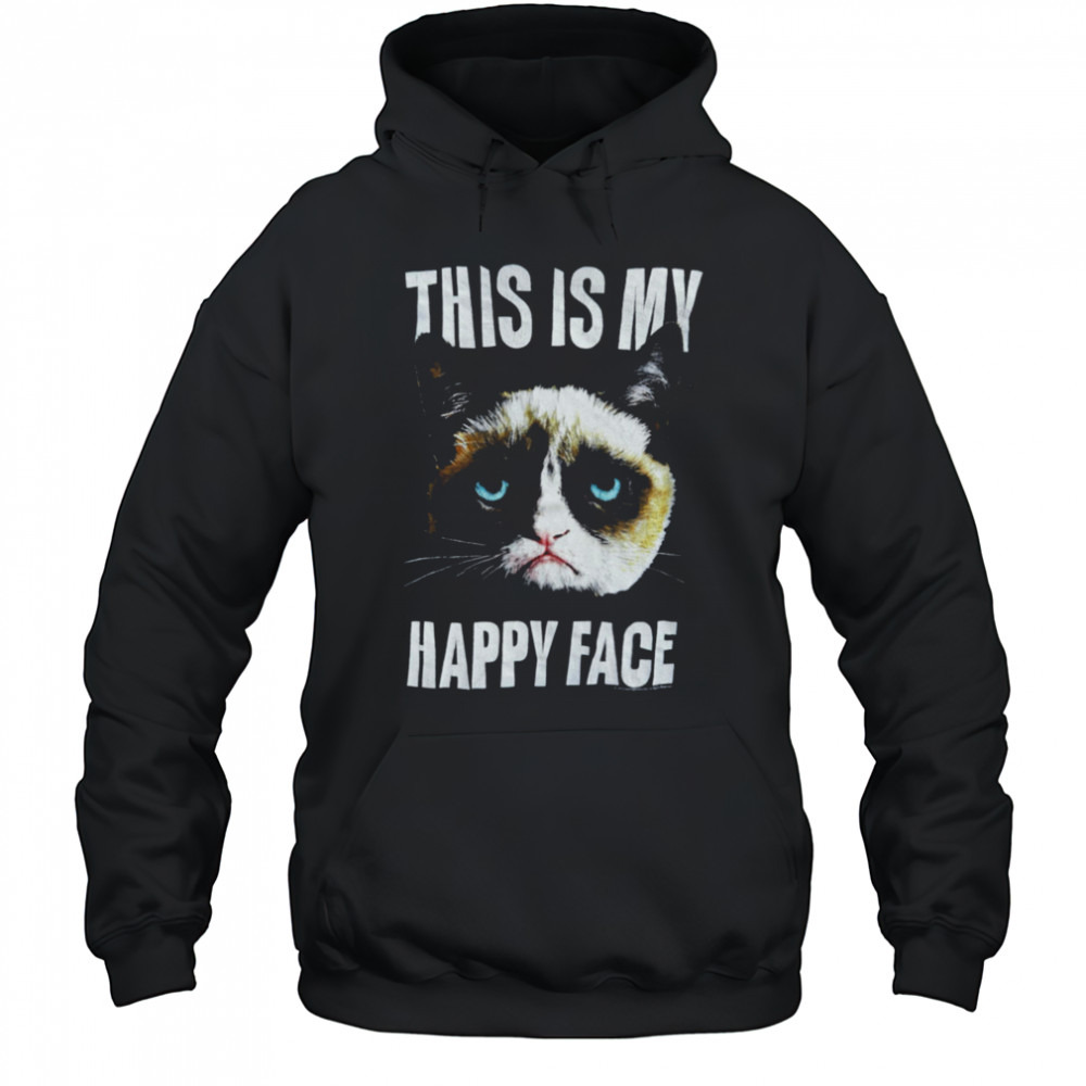 Grumpy Cat This is My Happy Face T Shirt Hoodie