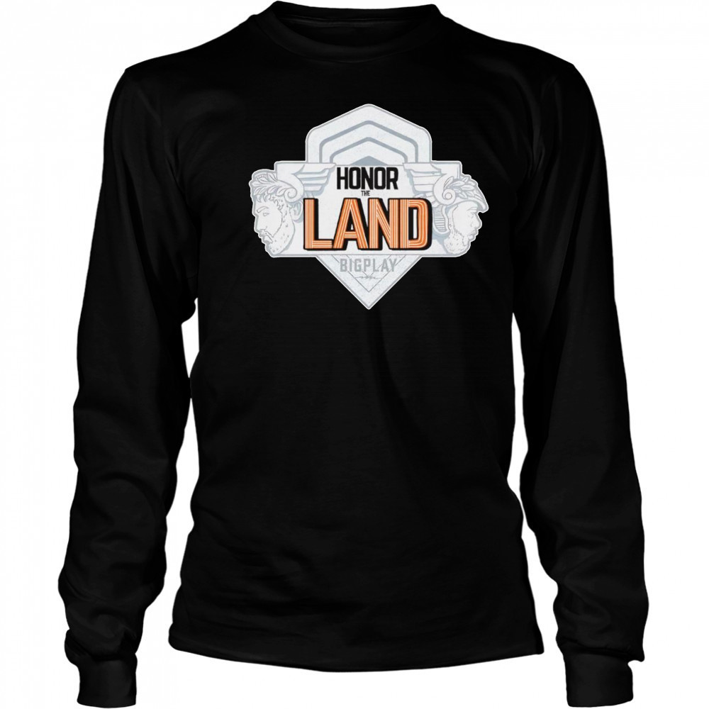 Honor the land Cleveland Guardians shirt Long Sleeved