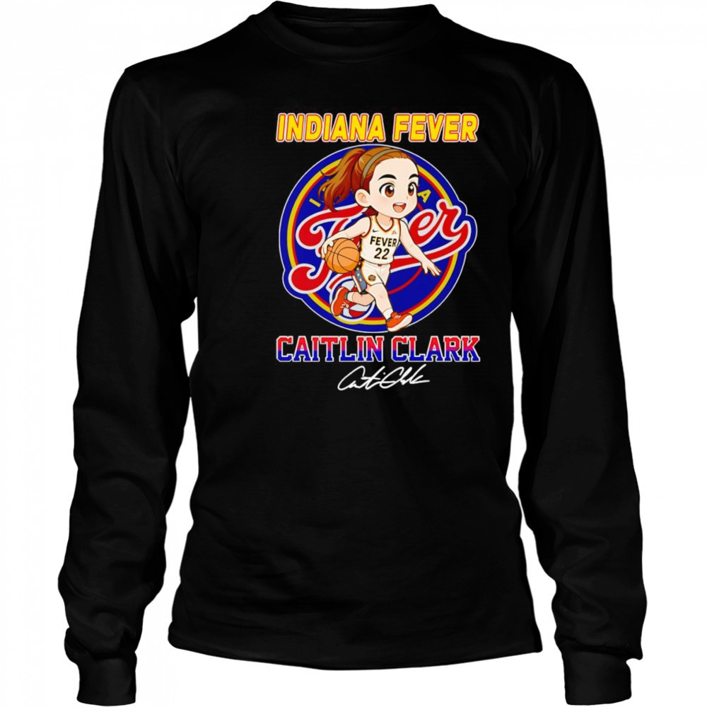 Indiana Fever Caitlin Clark chibi shirt Long Sleeved